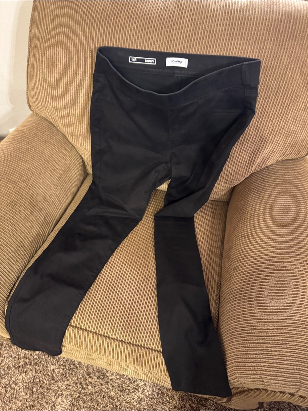 Sonoma Black Skinny Women’s Jeans size 14R Skinny